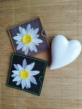 Preview: ITH - Stickdatei Schokoladenhülle 3D Margerite Ritter Sport 100g